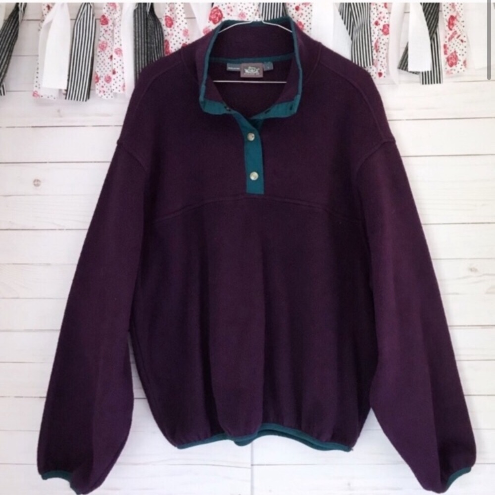 Woolrich Vintage Pullover Fleece Sweater COZY